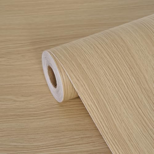 FOLU 壁紙 木目シート 厚手(60CM×10M一巻)リメイクシート 木目調シート 貼って 剥がせる壁紙 ダイノックシート 補修 模様替え 多用途 カッティングシート 木目 壁がみシール 防汚 防カビ 耐熱 はがせる かべがみ 木目調シール