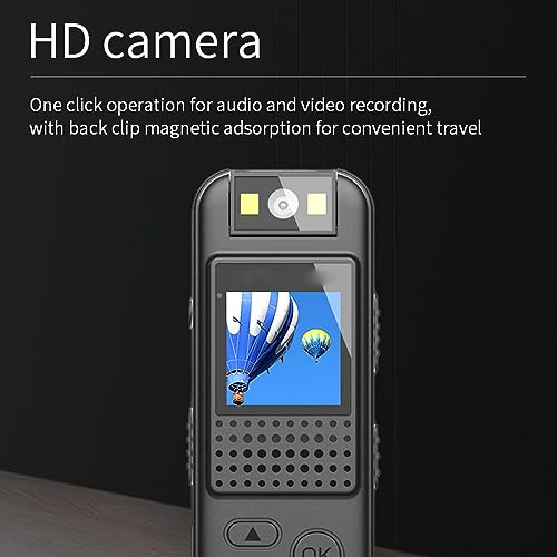 Ywbl-Wh Mini Body Worn Camera 1080P HD Rotatable Lens Covert Security Camera for Home Outdoor Law Enforcement Security Personnel Use - Image 4