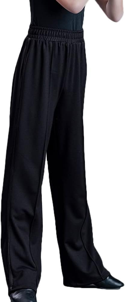 Boys Smooth Dance Pants Latin Jazz Salsa Elastic Waist Loose Ballroom Competition Trousers - Image 5