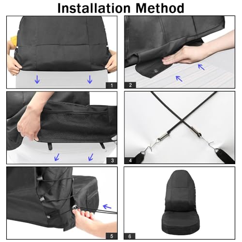 Fundas de asiento impermeables para BMW Serie 3 con bolsillos prácticos 8