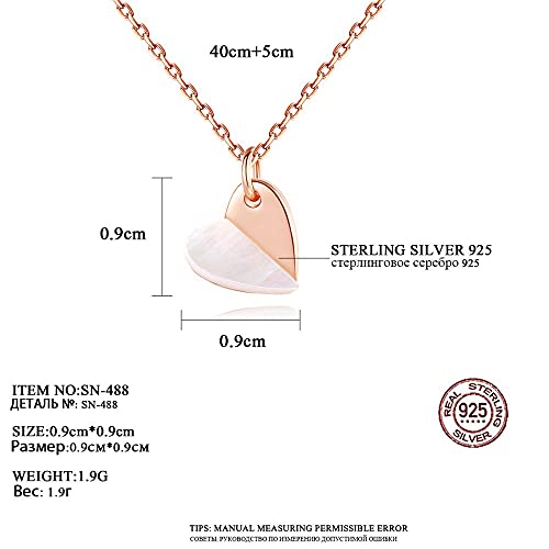 Collier pendentif femmes en forme de coeur idéal pour vos rendez-vous - 3