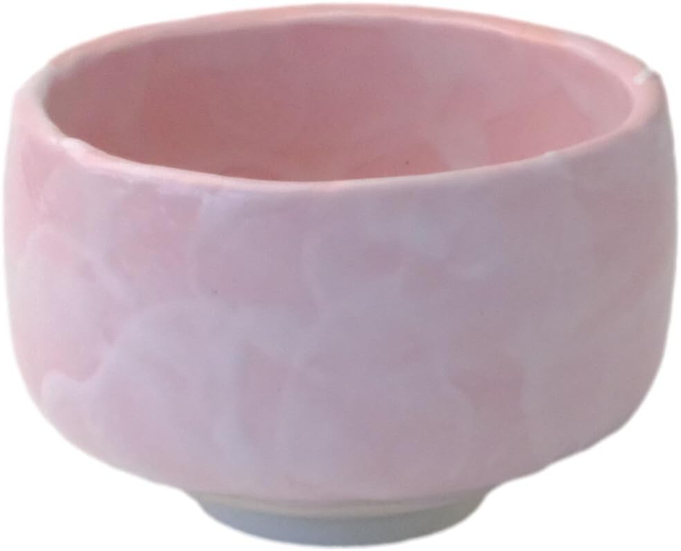 Japanese Mino Ware Pottery Matcha bowl Checkered Pattern Oribe 4.72 Inches Diameter Tea Cup for Tea Ceremony from Japan (Green, Brown Ichimatu)