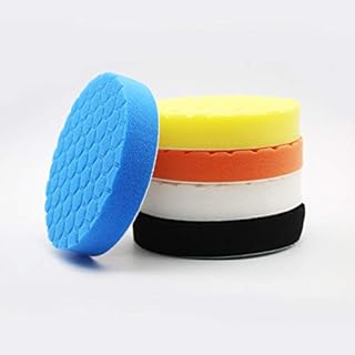 5 Inch Polishing Pads, 5 Pack 5'' Buffing Pads Polishing Sponge Waxing Drill Buffing Pads Compound Auto Car Foam Polisher Pads for Car Boat Polishing, Buffing and Sealing Glaze (5 inch)