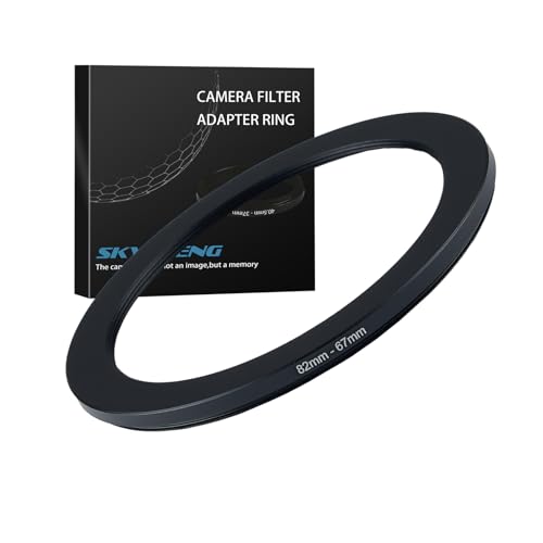 82mm to 67mm Step Down Ring Filter Adapter Metal Ring Step Down Rings Adapter Filter Compatible with All 67mm UV,CPL,ND,Lens Hood,Threaded Lens ect (82mm to 67mm)