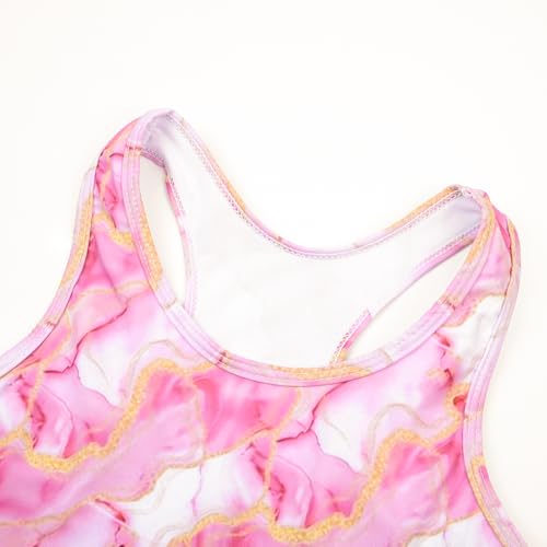Image of Uhnice Girls Swimsuit Two Piece Tankini Swimwear with Boyshort