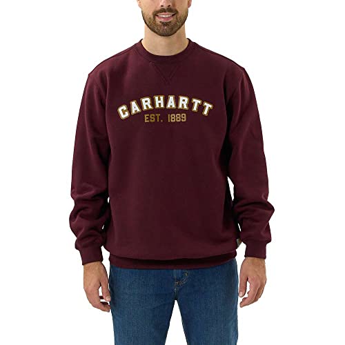 Carhartt Loose Fit Midweight Crewneck Block Logo Graphic Sweatshirt