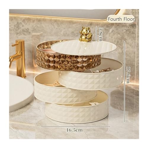 Boîte à bijoux rotative pour sublimer votre coiffeuse et routine beauté - 2