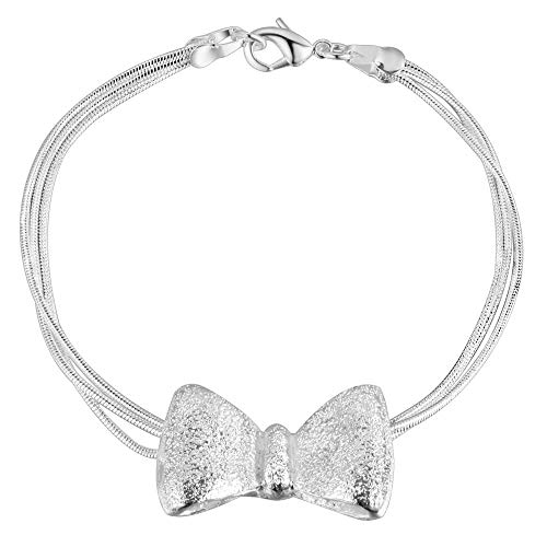 Preisvergleich Produktbild RQWY Armband Armband Silber Modeschmuck Party Geschenke Laterne Bowknot Armbänder