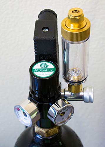 Deluxe Aquatek Brass Bubble Counter With Integrated Check Valve For Plant Aquarium #TOP4
