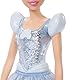 Mattel DISNEY Prinzessin Cinderella - Bewegliche Puppe mit glitzerndem Outfit, abnehmbaren Schuhen und Diadem, kämmbares Haar für Frisierspaß, für Kinder ab 3 Jahren, HLW06