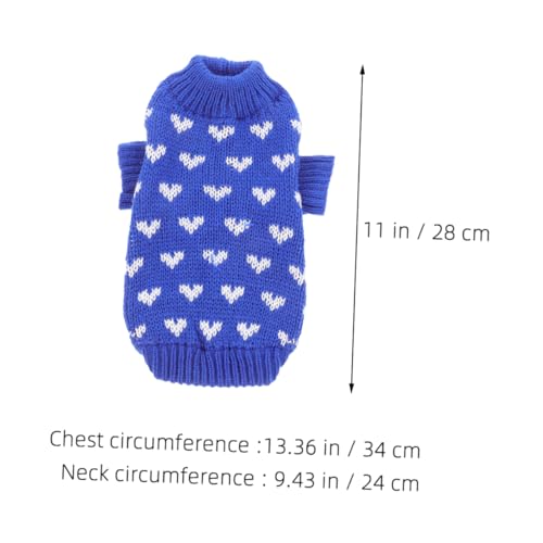 Pull pour chiens sweater hiver petits animaux accessoire Saint-Valentin