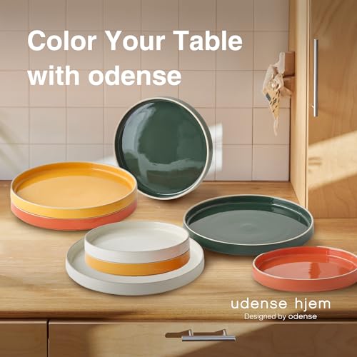 Odense-98-Large-Dinner-PlatesSet-of-4-Ceramic-Plates-for-Dining-Serving-For-Salad-Pasta-Steak-Modern-Minimal-Wide-Round-Design-Stackable-Microwave-Dishwasher-Safe-Multi-Color Odense 98 Large Dinner PlatesSet of 4 Ceramic Plates for Dining Serving For Salad Pasta Steak Modern Minimal Wide Round Design Stackable Microwave Dishwasher Safe Multi Color