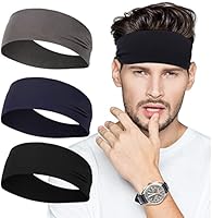 ヘッドバンド ヘアバンド メンズ 綿製 高弾力 吸汗速乾 抗菌防臭 きつくない ヘアバンド スポーツターバン 汗止め 洗顔用 通気性 伸縮性 軽量 薄型 髪留めらかい ランニング ダンス ヨガ 男女兼用 [3枚セット]