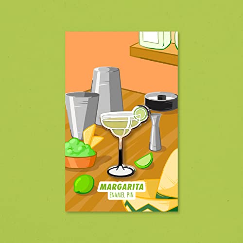 Image of Classic Cocktail Cute Enamel Pins for Bartender Aprons, Jackets, Backpacks and Purses, Shirt and Suit Lapels, Button Badges Brooch Fashion Jewelry