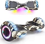 HB Hoverboard 6,5' - Bluetooth - LED - Potente 700 W - Patinetes autoequilibrio - Para niños y adultos - Rosa