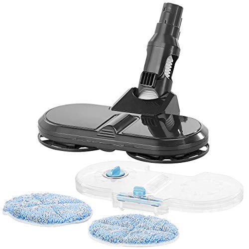 Sichler Haushaltsgeräte Zubehör zu Waschsauger Aufsatz: Wischaufsatz mit Wassertank & 2 Pads für Zyklon-Staubsauger BHS-580.ak (Akku Staubsauger mit Wischaufsatz, mit Motorbürste, Besen)