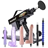 AUXFUN Sex Machine Thrusting Dildo Fuck Machine Juguetes Sexuales with Suction Cup Adapter,Thrusting Machine Dildo Machine Sex Toy for Women,Couple Sex Toys for Men with 7 Attachments 3XLR Connector