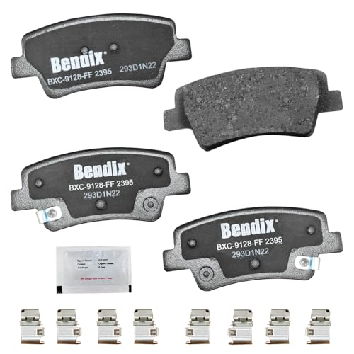 Image of Bendix Priority1 CFC2395 Ceramic Rear Brake Pads for Hyundai Elantra 2024-2021, Elantra N 2022
