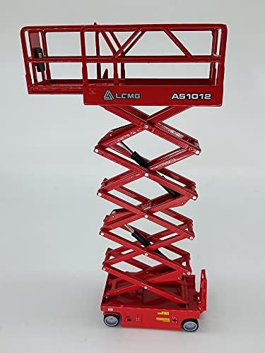 1:30 Scale Model LGMG 1012 Self Propelled Scissor Lift Model Platform Simulation Replica Collection Toys Cylinders Extend Gift