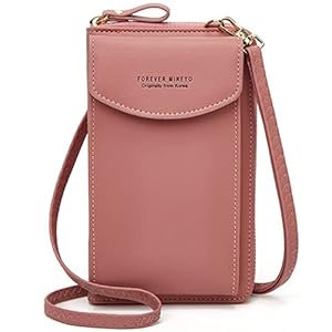 [TREXPURE] スマホポーチ レディース ポシェット ショルダーバッグ レディース - 斜めがけ 携帯ポーチ スマホ ショルダー お財布 小物入れ 手提げ 人気 可愛い おしゃれ 軽量 JXI814 (ローズ)