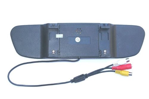 Rear View Mirror Camera System-3.5" Digital Lcd Rear View Mirror Monitor & Color Rear View Backup Camera With 120° View, Infrared Night Vision, License Plate Mount, W/ 20 Ft Video Cable #TOP5