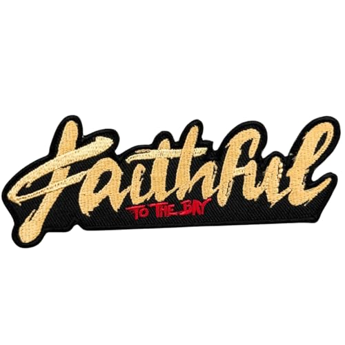 Alter Creations Rugby Fans San Francisco Faithful to The Bay Patch Embroidery American Football Iron On Sew On for Clothing Backpacks Jeans Motorcycle Sew On Custom Jackets Hats Tactical Bags