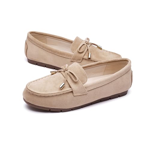 Image of Vespiero Loafers for Women Slip On Flats Comfortable Business Dressy Casual Non Slip Work Walking Office Loafers Shoes