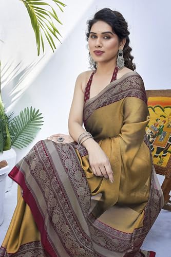 Image of MIRCHI FASHION Women Saree Ethnic Motif Print Chiffon | Breathable Lightweight Plain Weave Sari for Office and Daily Use (Available in 20 Designs)