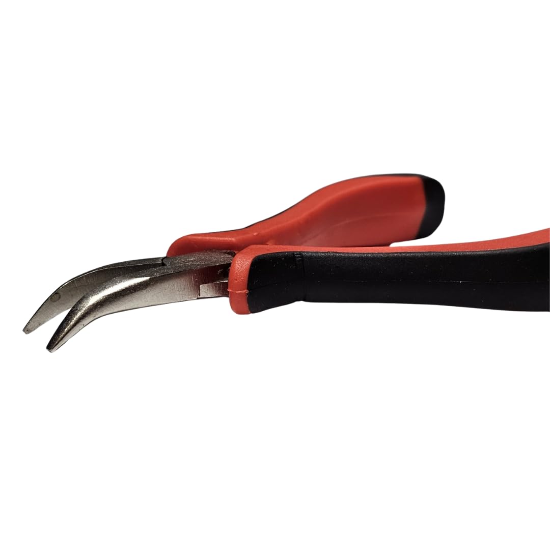 Mr.Gadget's Solutions Mini Bent Nose Plier, Professional Bent Chain Nose Pliers for Beading Jewelry Making, and Crafts - Image 3