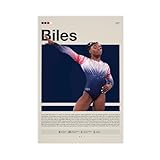 Simone Biles, Gymnastik-Leinwand-Poster, Schlafzimmer, 