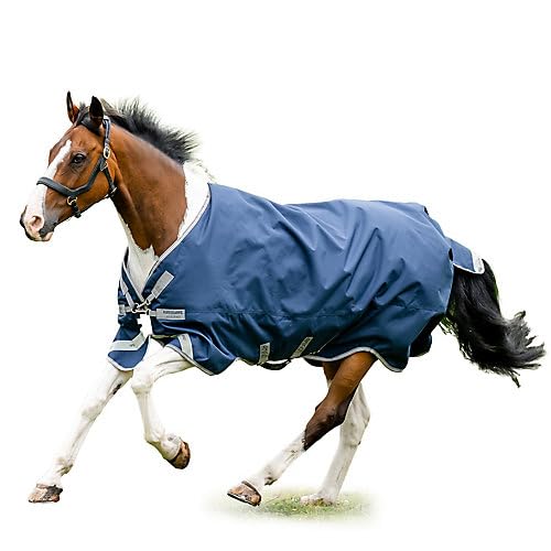 Amigo Bravo 12 XL Couverture Horseware 1200D imperméable bleu marine
