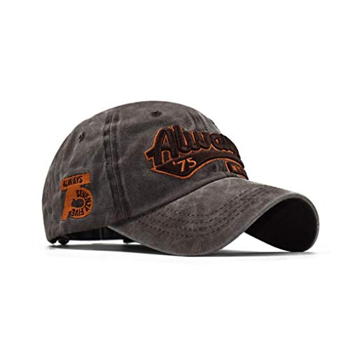 XibeiTrade Gorra de béisbol de algodón para hombre y mujer, con bordado de la ciudad de Nueva York, sombrero deportivo para papá, Café, Medium
