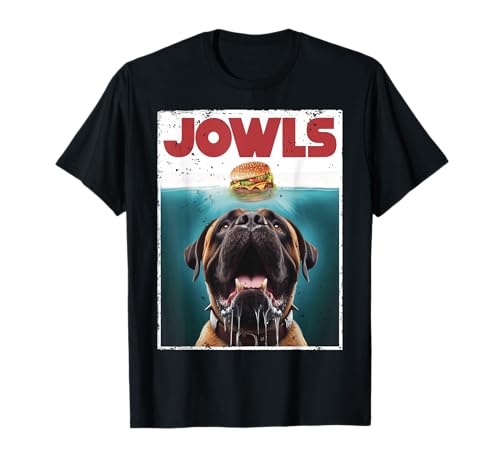 Cute English Mastiff Jowls Burger, Bullmastiff, Dog Mom, Dad T-Shirt