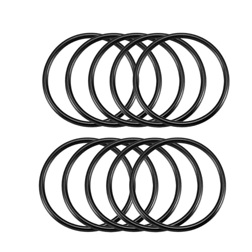 TA-VIGOR 10Pcs Nitrile Rubber O-Rings, 50mm OD 44mm ID 3mm Width Rubber Washers Spacer O-Rings Gasket kit, Metric Sealing Gasket for Hose, Faucet, Automotive, Plumbing