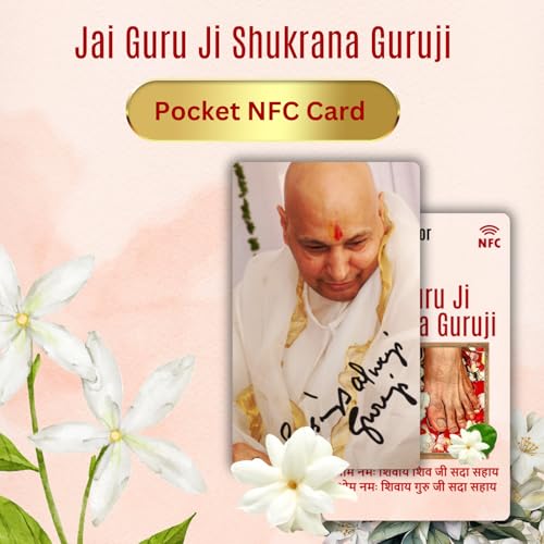 Guruji Pocket Card | NFC and QR Enabled | Paduka and Swaroop Darshan by tinydabba - 2