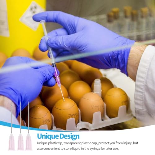 SGERUFZ 50 Stück Edelstahl Spendernadeln, Infusionsschläuche zum Nachfüllen von Flüssigkeiten, Industriekleber-Nachfüllschläuche (1,2-38 MM)