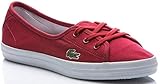  Lacoste Ziane Chunky LCR - Zapatos casuales para mujer, rojo, 38 EU