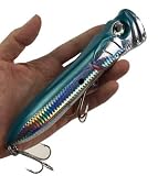 Popper Fishing Lure 3.7oz 7in Saltwater GT Offshore Big Game Top Water Tuna Lures Heavy Duty Hare Lu