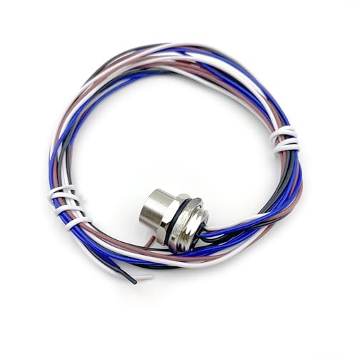 Conector M12 4 pines hembra recto impermeable con cable 1 m miniatura 2