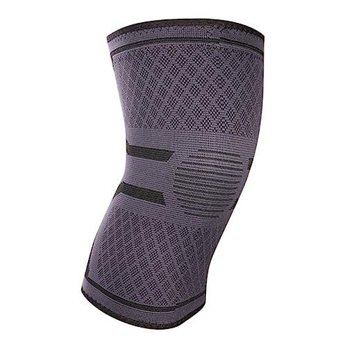 NOLITOY 1Pair Elastic Breathable Silicone Knee Pad for Sports Comfortable Support for Running Cycling Weight Lifting and More Grey Xl