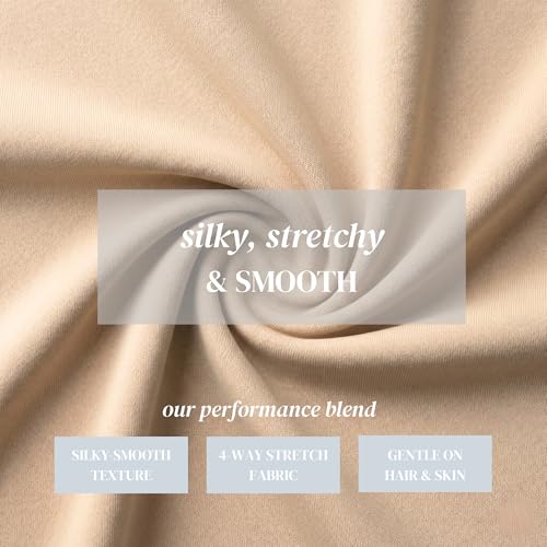 Image of Beckham Hotel Collection Cooling Pillowcases for Hot Sleepers, King Size Set of 2, Cool Bedding, Envelope Closure, Silky Soft, Breathable, Moisture-Wicking, Sand