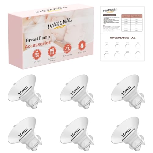 �A�b�v�O���[�h���ꂽ�t�����W�C���T�[�g 16mm �v���^�u�t�� �O�p�` Momcozy/Spectra/Medela/eufy/TSRETE/Elvie/Lansinoh �����p�A�قƂ�ǂ̃|���v��24mm�V�[���h/�t�����W�ɑΉ� 6�� 16mm