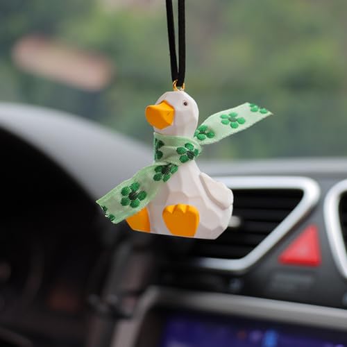 Ornamento de pato para carro | Espelho retrovisor bonito do pendente do carro do pato ornamentos | P
