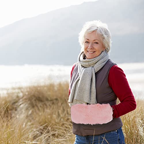 image for LIOOBO Faux Fur Hand Muffs: Women Winter Warmer Gloves, Warm Winter Mu