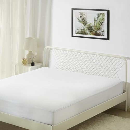 Amazon Basics Housse Intégrale de Matelas pour Lit 180 - Anti-Punaises et Anti-Acariens - Imperméable avec Fermeture Éclair Sécurisée, 180 x 200 x 30 cm,...