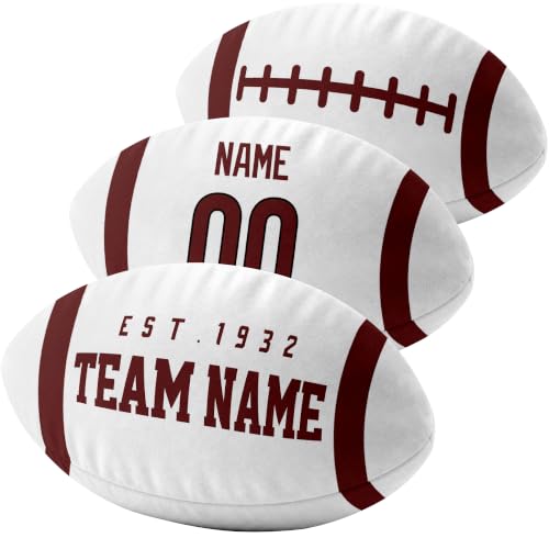 Image of ANTKING W Throw Pillow 2 Packs Custom Name Number Gifts | Personalized Gift for Youth for Birthday Christmas