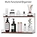 Mug Holder Countertop Coffee Station Organizer, 2 Tier Acrylic Shelf for Coffee Bar Accessories, Multi-Functional Counter Standing Shelf Tea Bags Sugar Condiment Storage Caddy for Kitchen Home Office