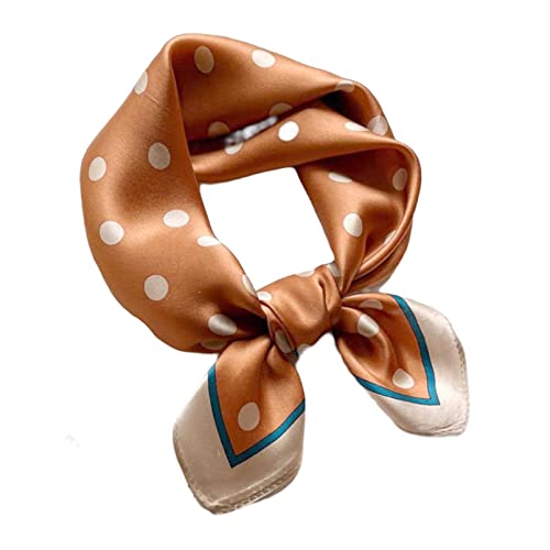 Aufeel Pañuelo de cuello cuadrado pequeño de seda de...