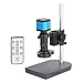 Aihome 14MP HDMI USB Industry Microscope Kit Camera Set Remote Control 100X C-Mount Lens Video Recorder 40 LED Ring Light