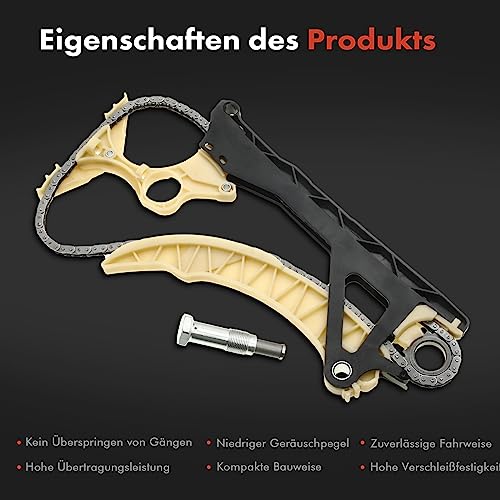 Frankberg Steuerkettensatz Kompatibel mit 1er E81 E87 116i 3er E46 E90 316i 1.6L 2002-2011 11317502180